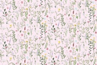 Spring Meadow Wildflower Pink tapete