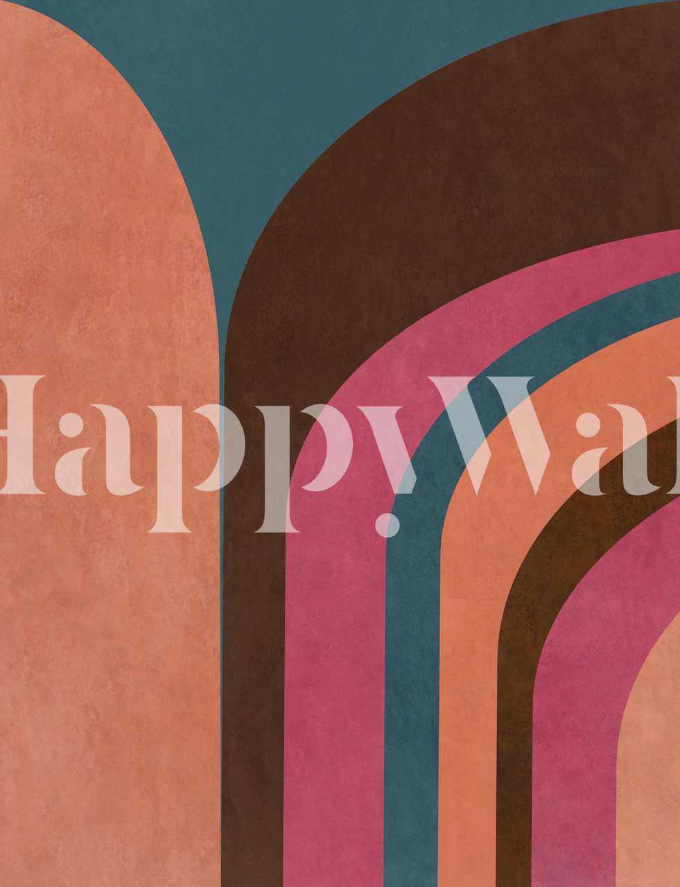 Modern wallpaper design with colorful curves