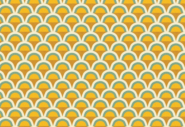 New Mid Mod Rainbow Green