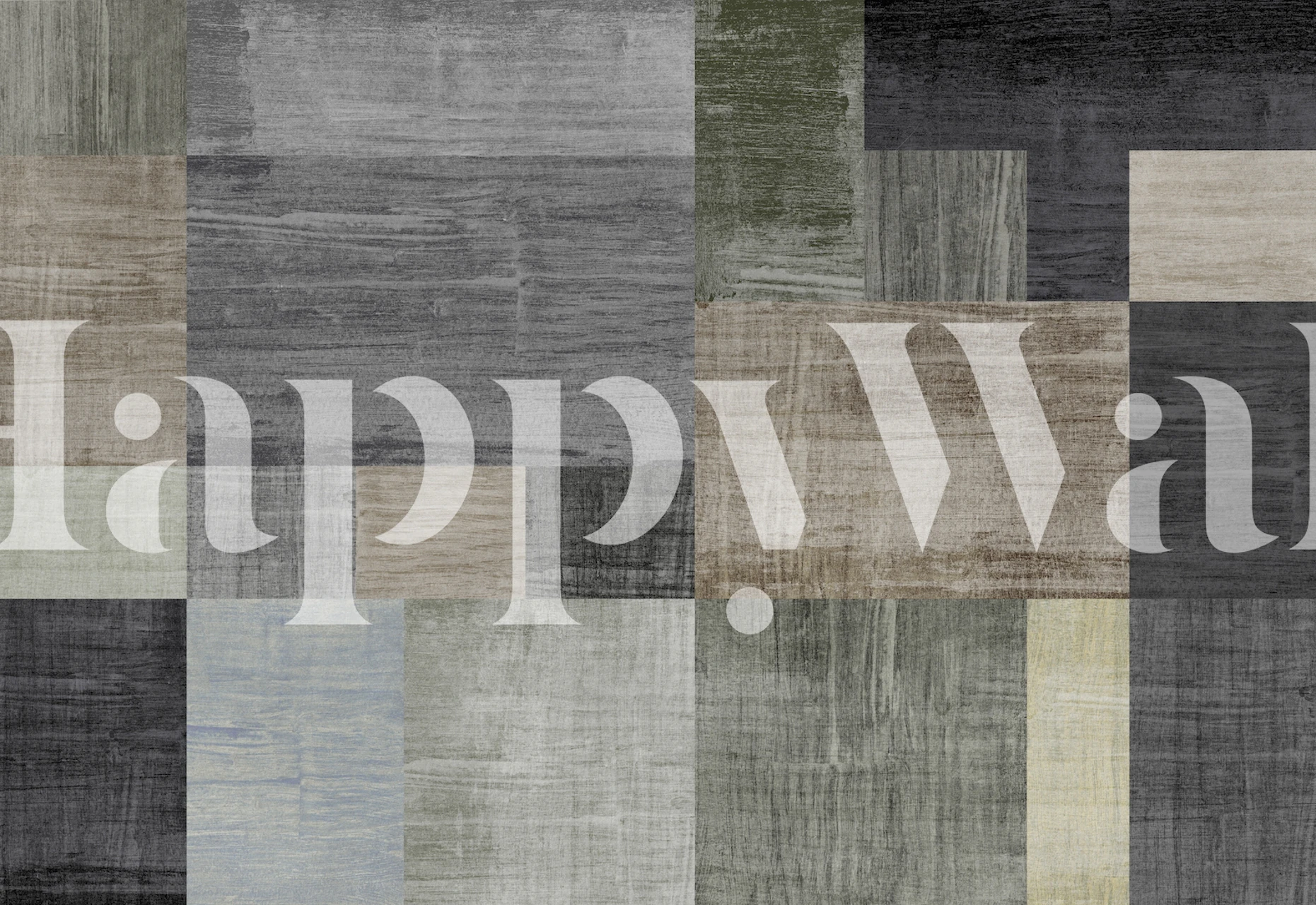 Geometric Concept 38 wallpaper in a modern room