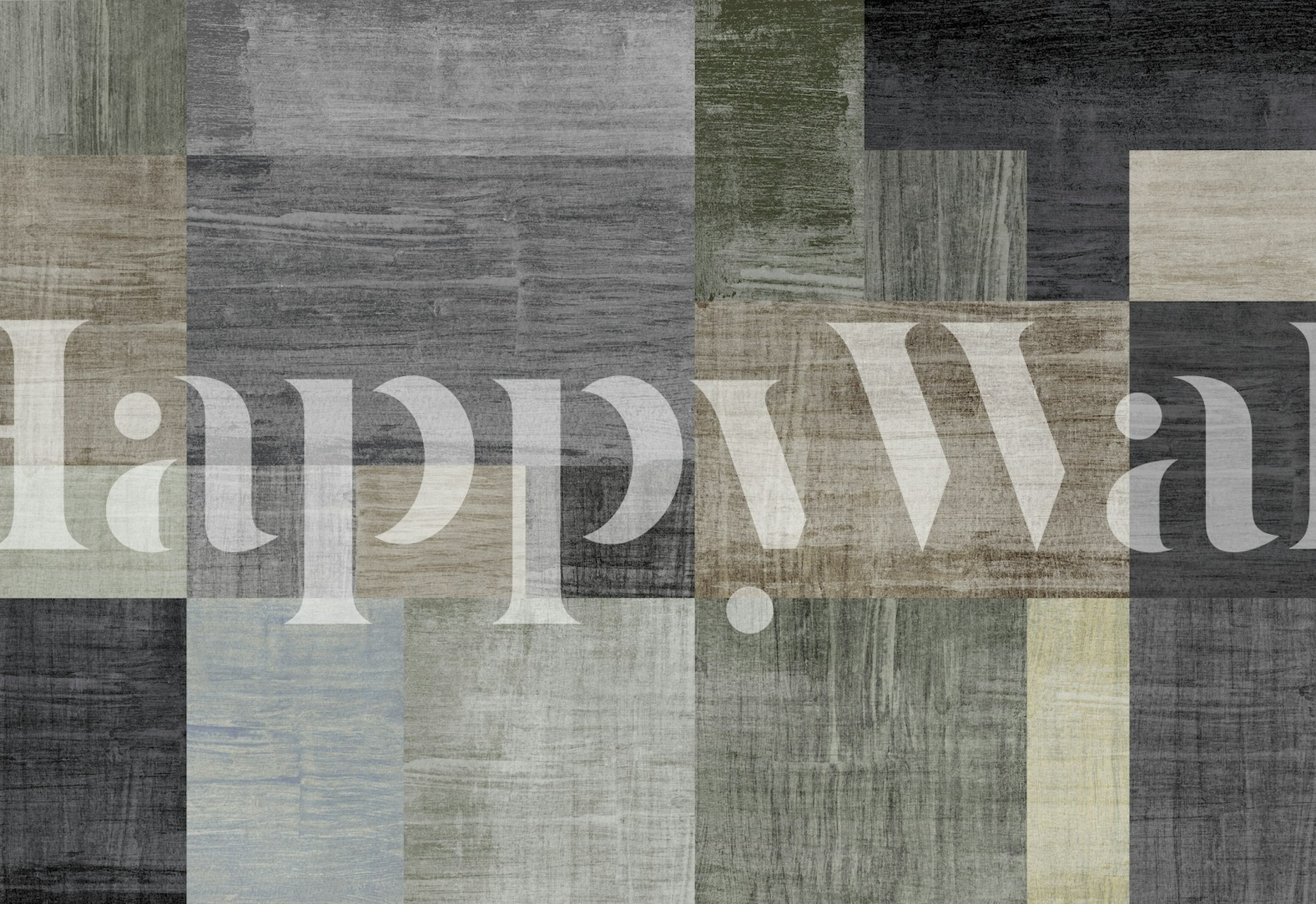 Geometric Concept 38 wallpaper in a modern room