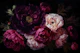 Moody Opulent Baroque Night Flowers Garden