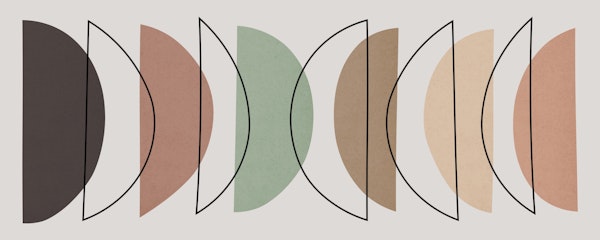 Boho geometric figures