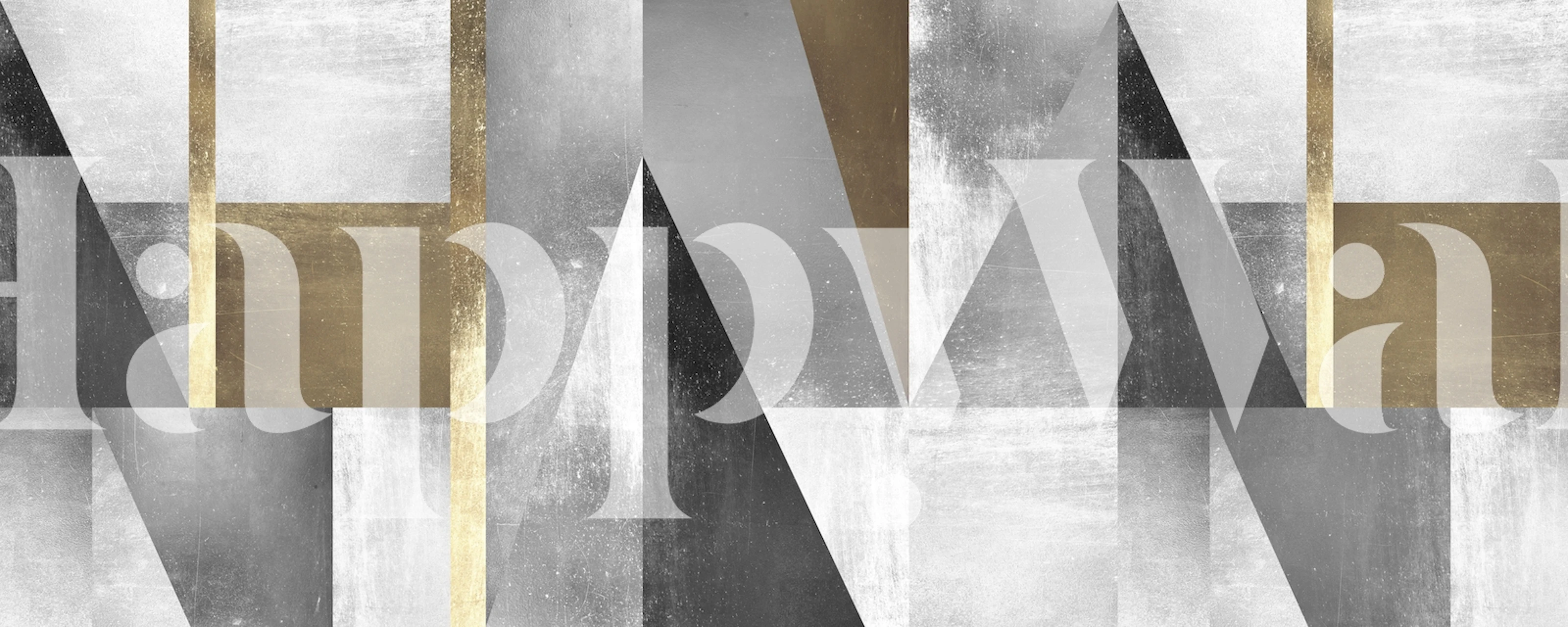 Geometric modern textures papier peint dans une pièce