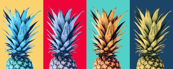 Popart pineapple