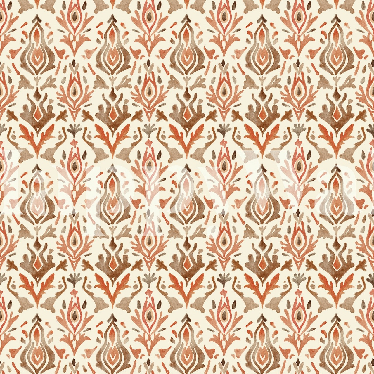 Earth Tones Ikat Wallpaper - Shop Beautiful Wallpapers on Happywall