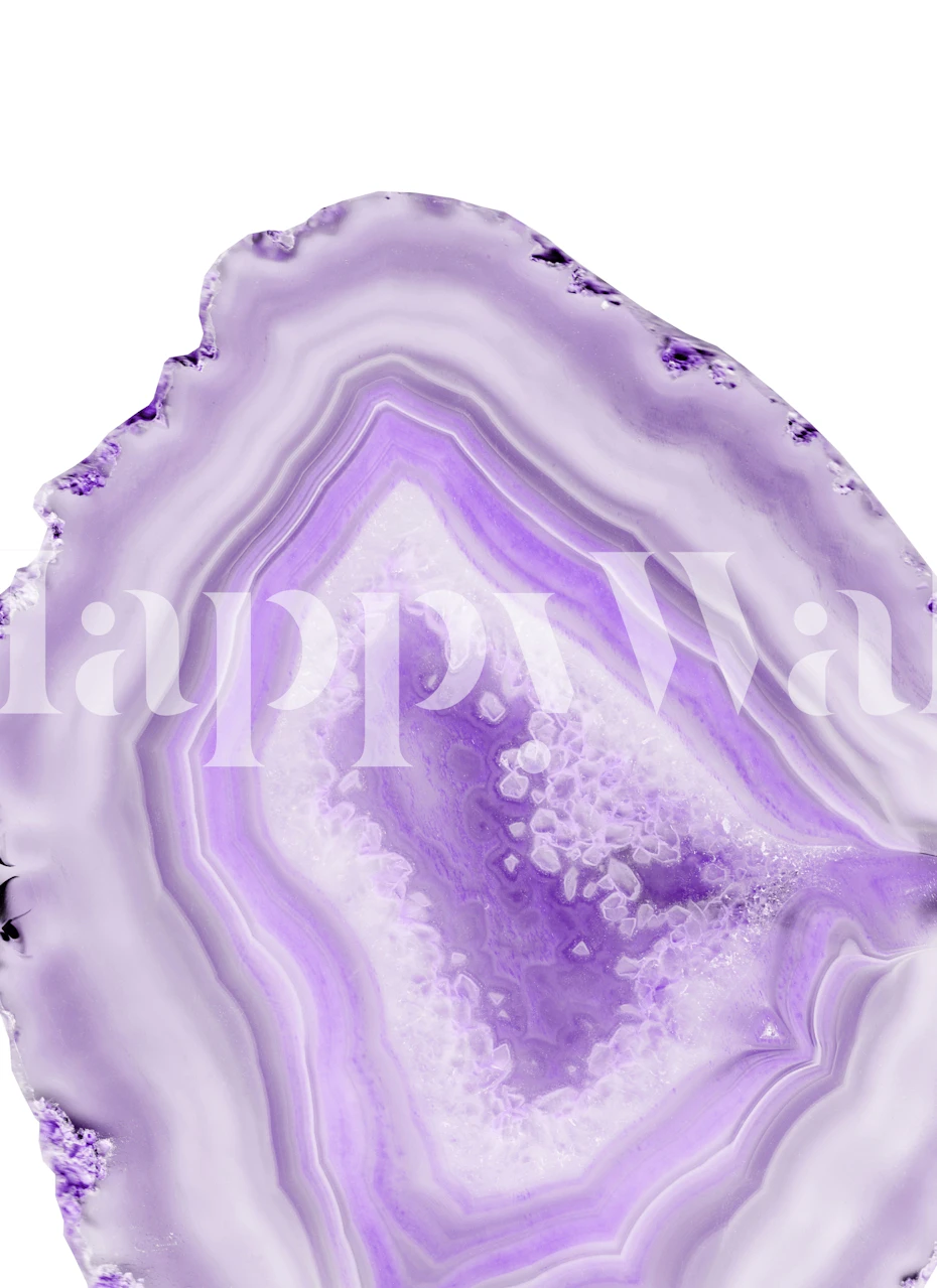 Soft Lavander Agate Dream 1 zidna slika s uzorcima ljubičastog i bijelog ahata