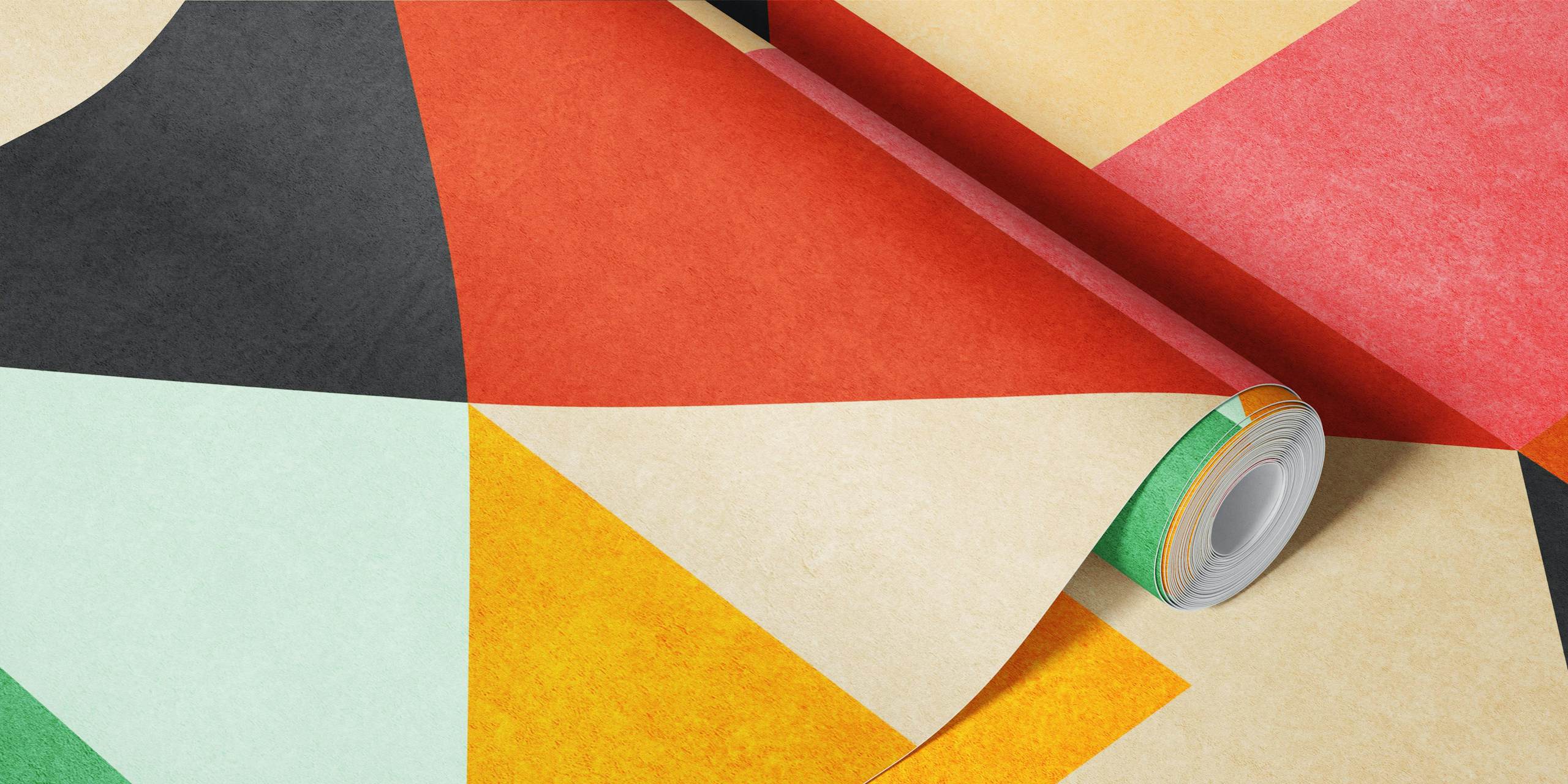 Geometric Concept 40 papel de parede em um quarto