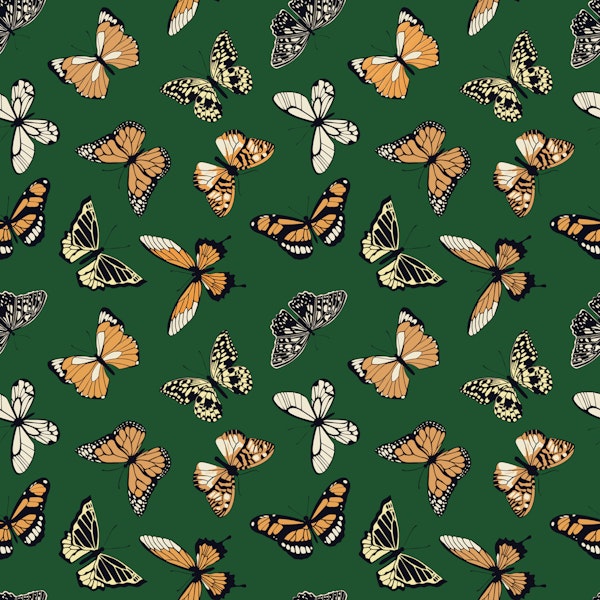 Forest Green Butterfly Flight