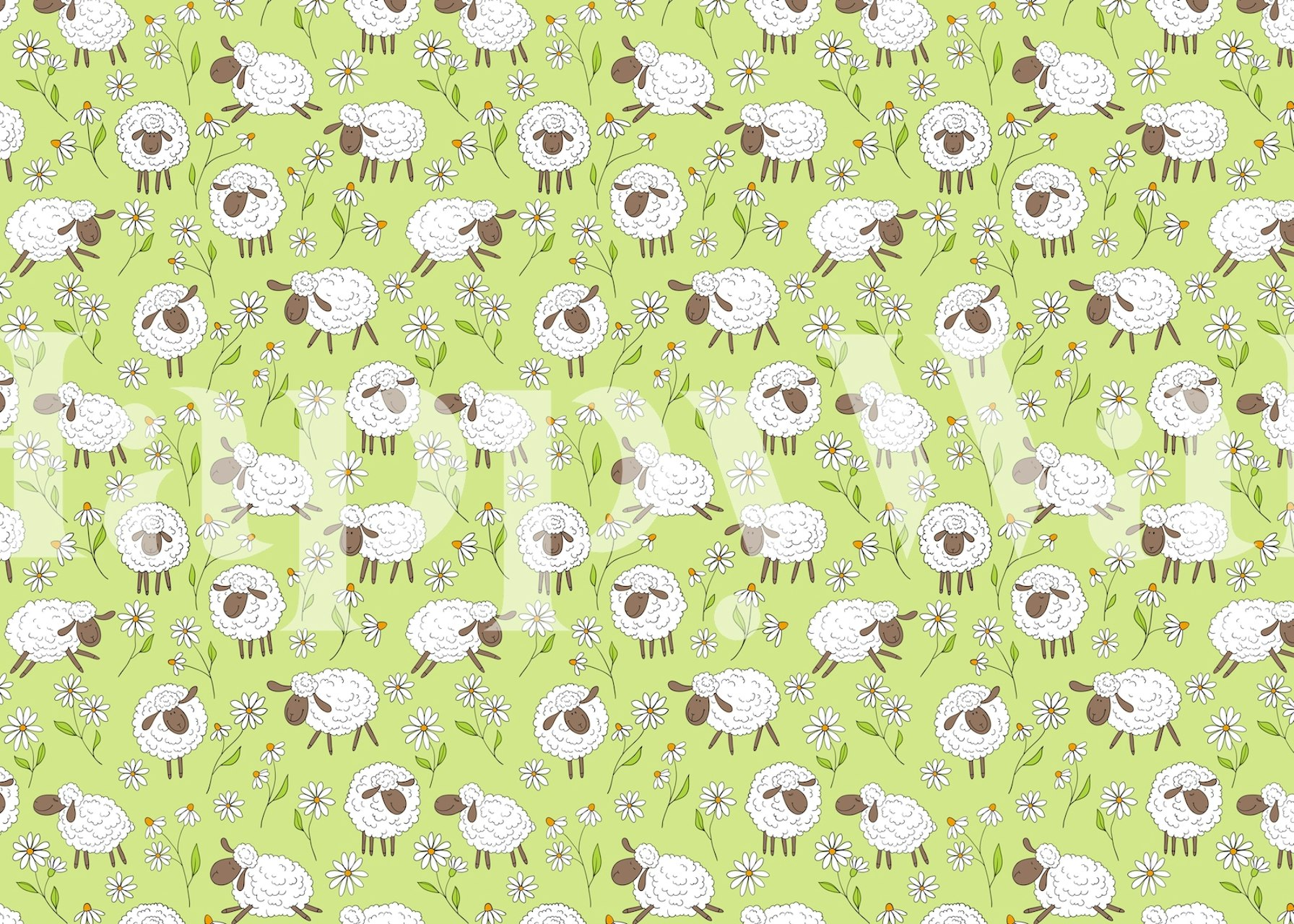 Counting sheep Tapetenmuster