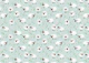 Sheep and daisies on soft blue for kids