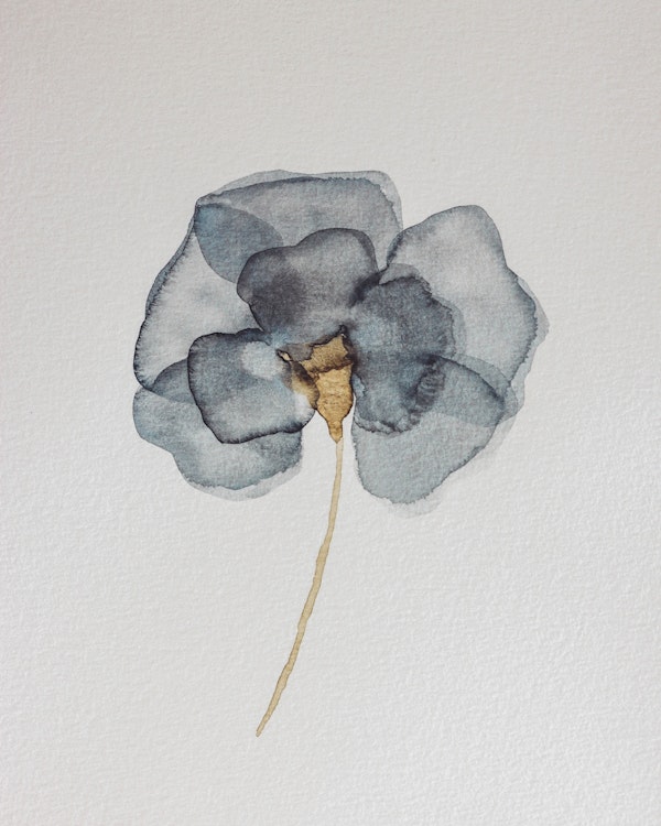 Flower Blue Painting