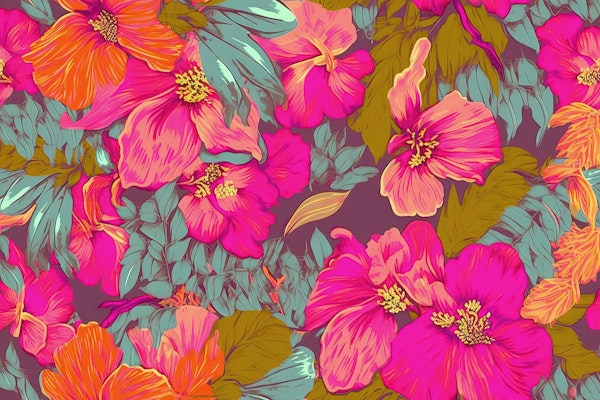 Fluo Pink Flowers