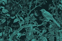 Classic Blue Bird tapete