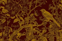 Classic Golden Bird tapete