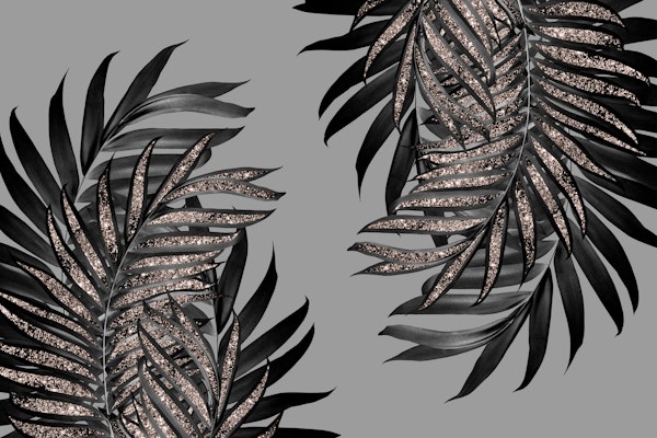 Palm Leaves with Glitter 5