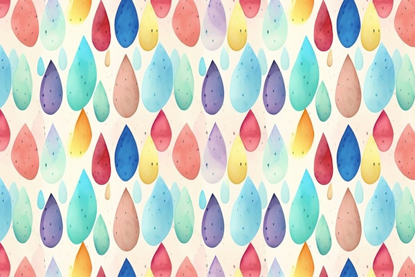 Watercolor Rain Drops