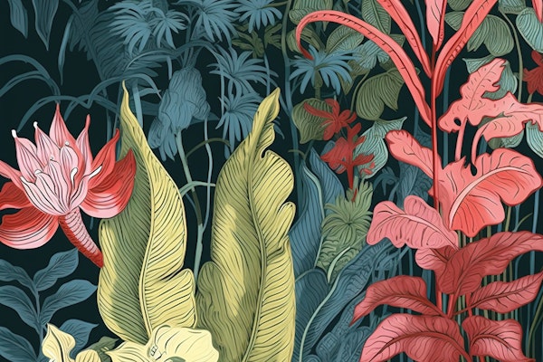 Night Colorful Flowers