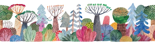 Magical happy forest