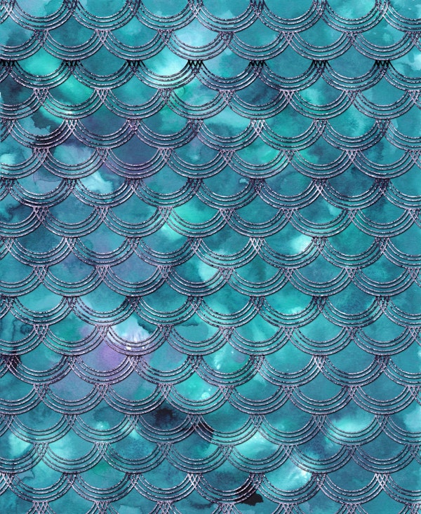Teal Purple Mermaid Scales 1