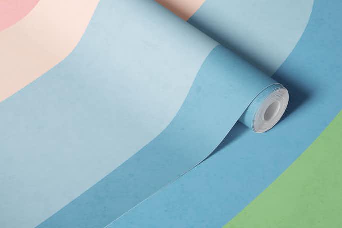 Rainbow rings - sorbetwallpaper roll