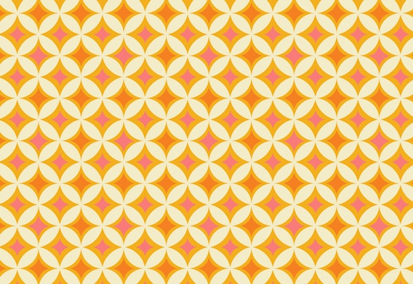 Retro Tiles Dot Pink