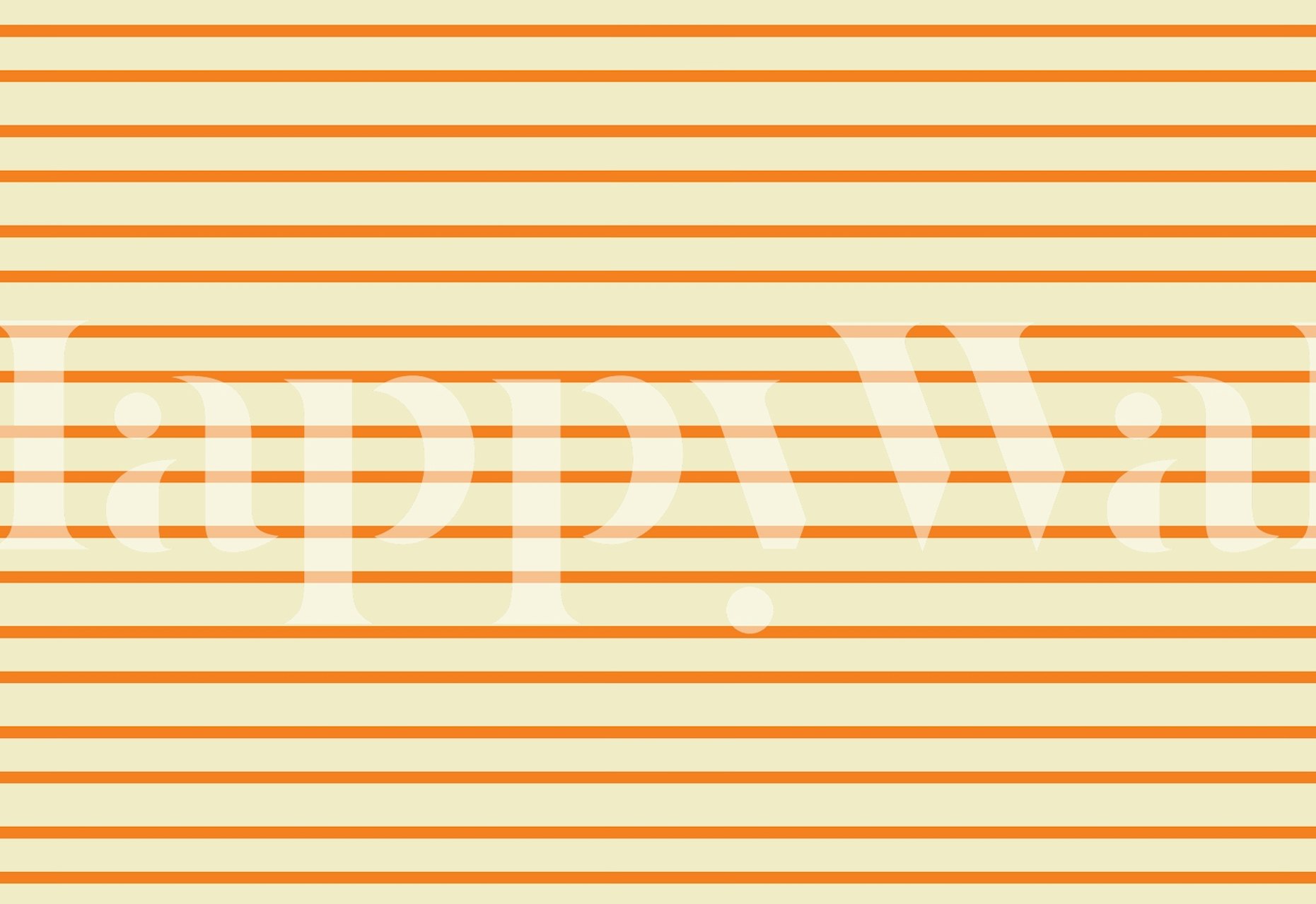 Orange stripes on beige background textured wallpaper