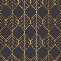 Modern Gold Leaves tapete