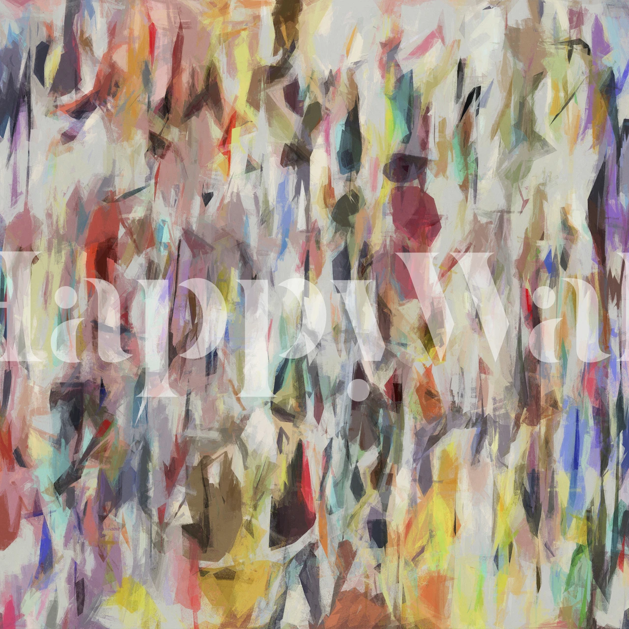 Carta da parati colorata con design a pennellate