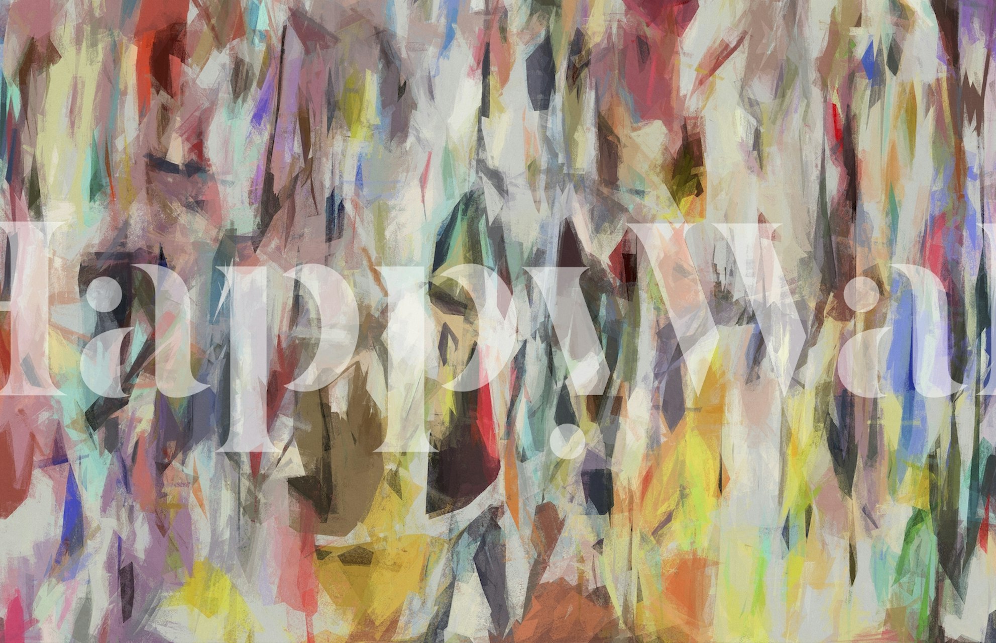 Ζωντανή ταπετσαρία Multiple Brushstrokes 9 σε έναν χώρο