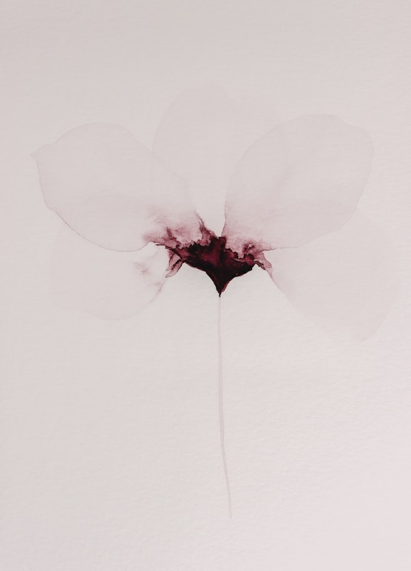 Pastel Pink floral Painting