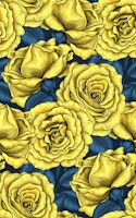Yellow roses with blue leaves ταπετσαρία