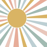 Boho Sun Nursery ταπετσαρία