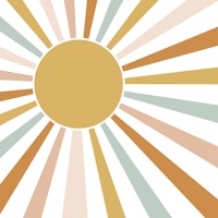 Boho Sun Gender Neutral ταπετσαρία