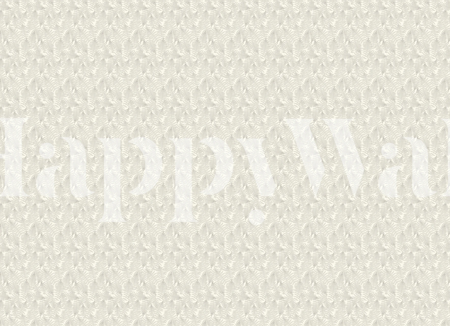 Fern large scale wallpaper displayed in a room