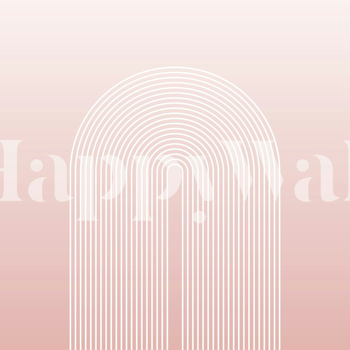 Pink Ombre Rainbow Wallpaper - Buy Now at Happywall