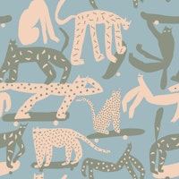 Broken cats pattern ταπετσαρία