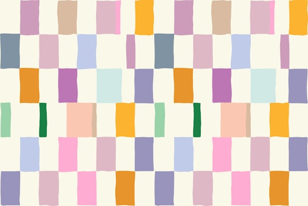 Summer check handdrawn