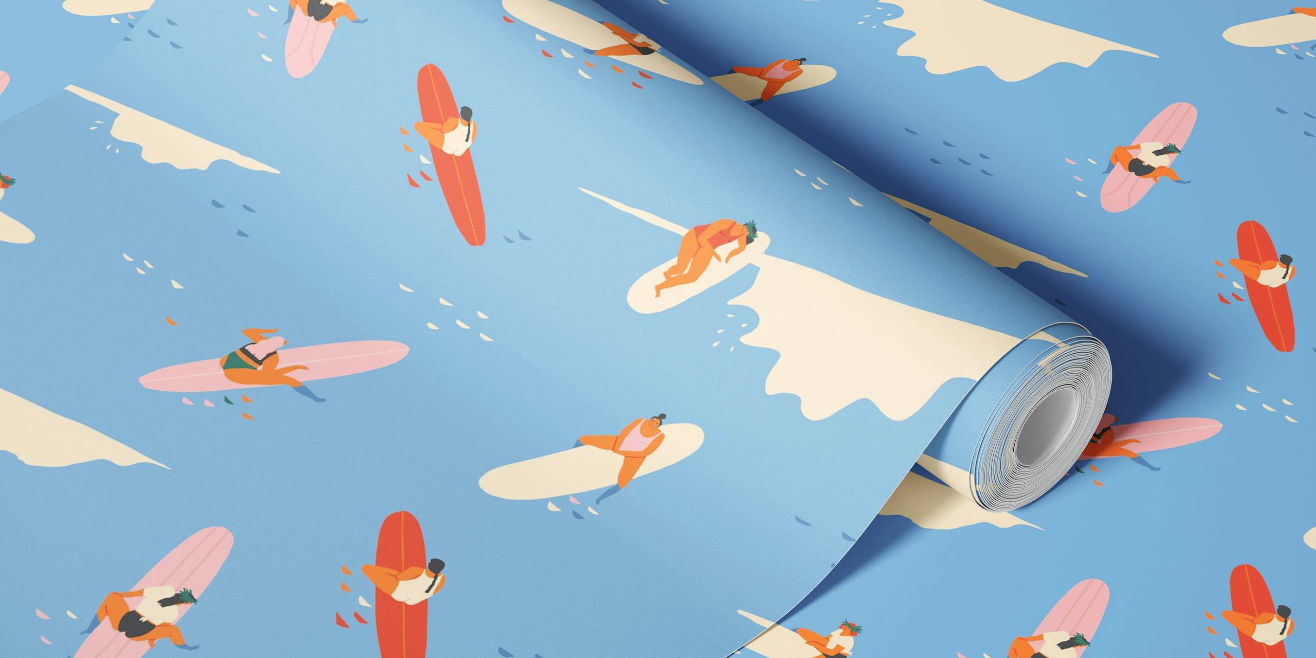 Ταπετσαρία Queens girls σε ένα κομψό δωμάτιο