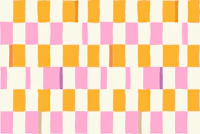 Summer check handdrawn orange papel pintado
