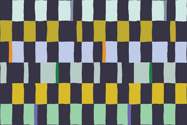 Summer check handdrawn dark