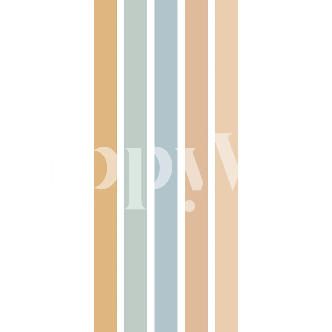 Pastel striped wallpaper in soft colors: beige, blue, peach