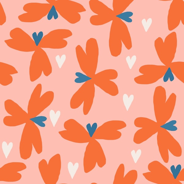 Butterflies and flowers