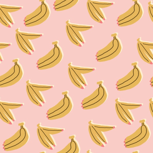 bananas on pink
