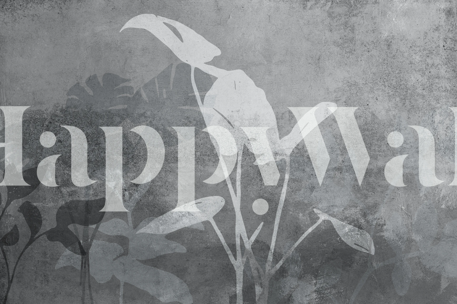 Nature Meets Concrete tapet i et rum