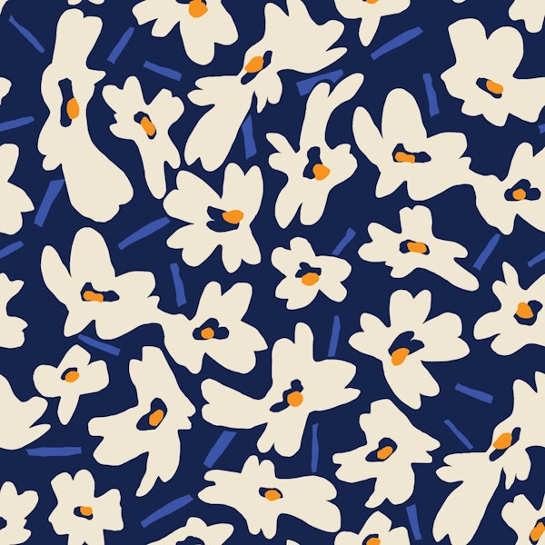 Blue AND white Daisy FLOWERS