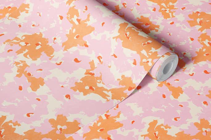 pink meadowsweetwallpaper roll