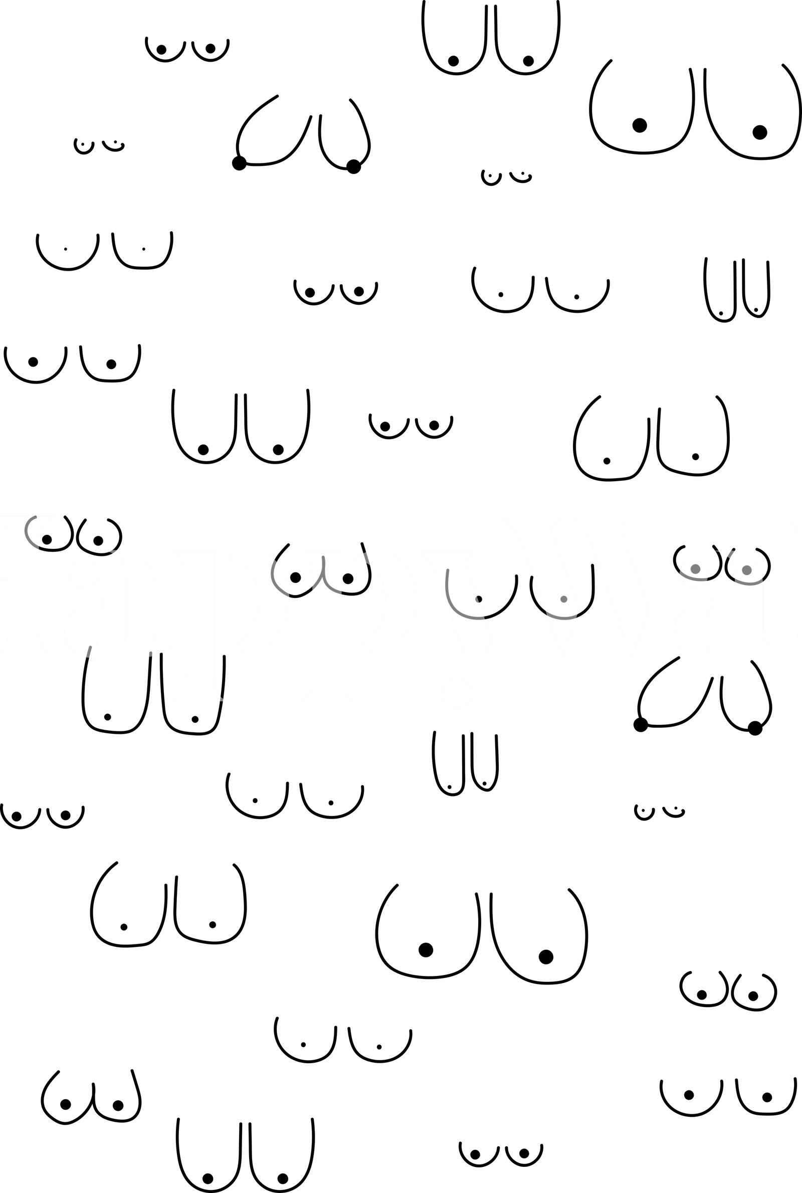 Boobs seamless pattern Stock Vector by ©Galo4ka555 437048938