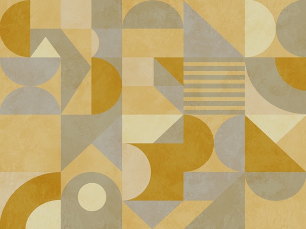bauhaus geometric yellow
