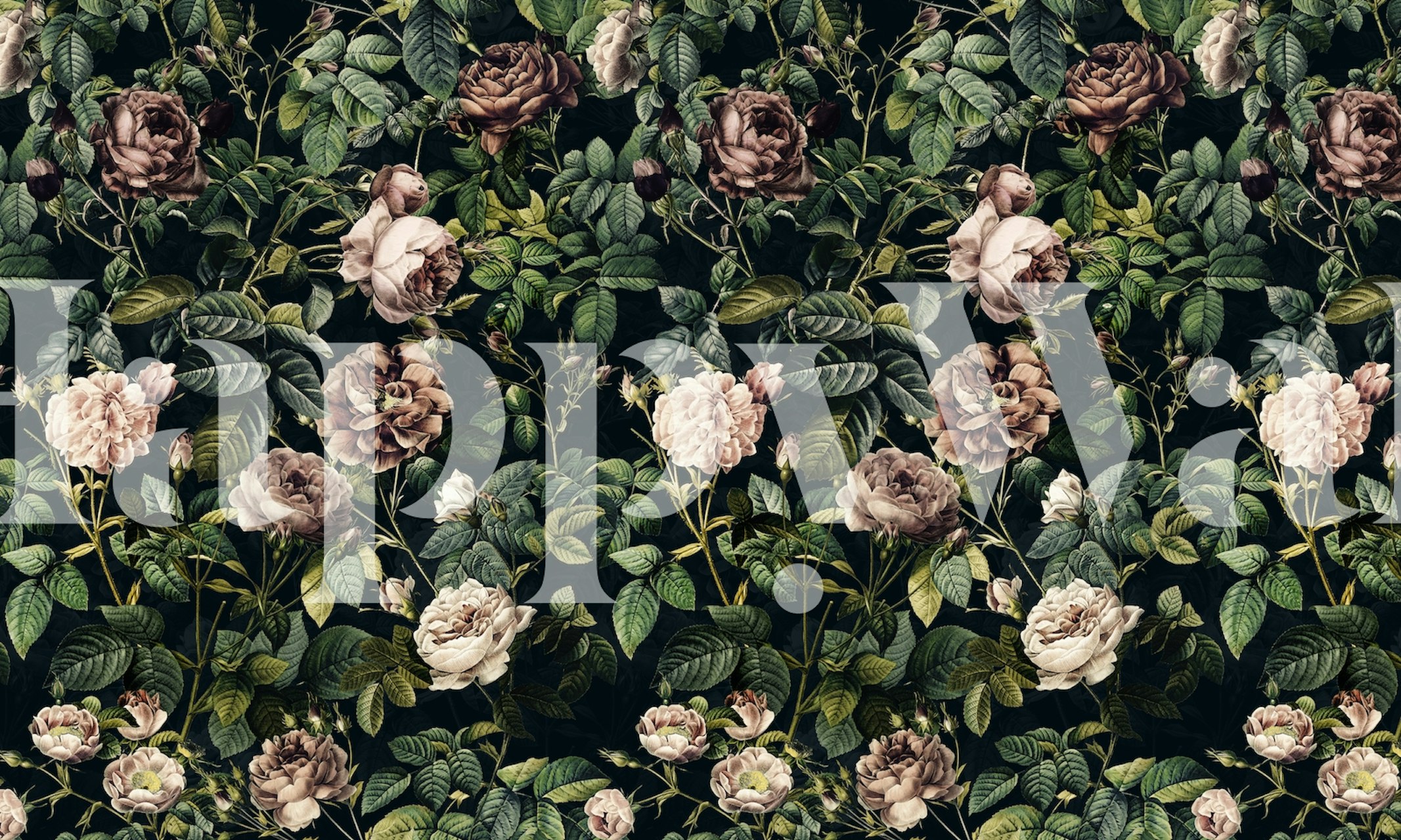 Summer Dreams XI - Night tapeta kwiatowa w pokoju